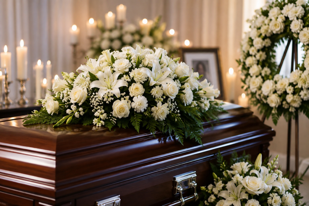 Christy Knowings dies, memorial funeral flowers